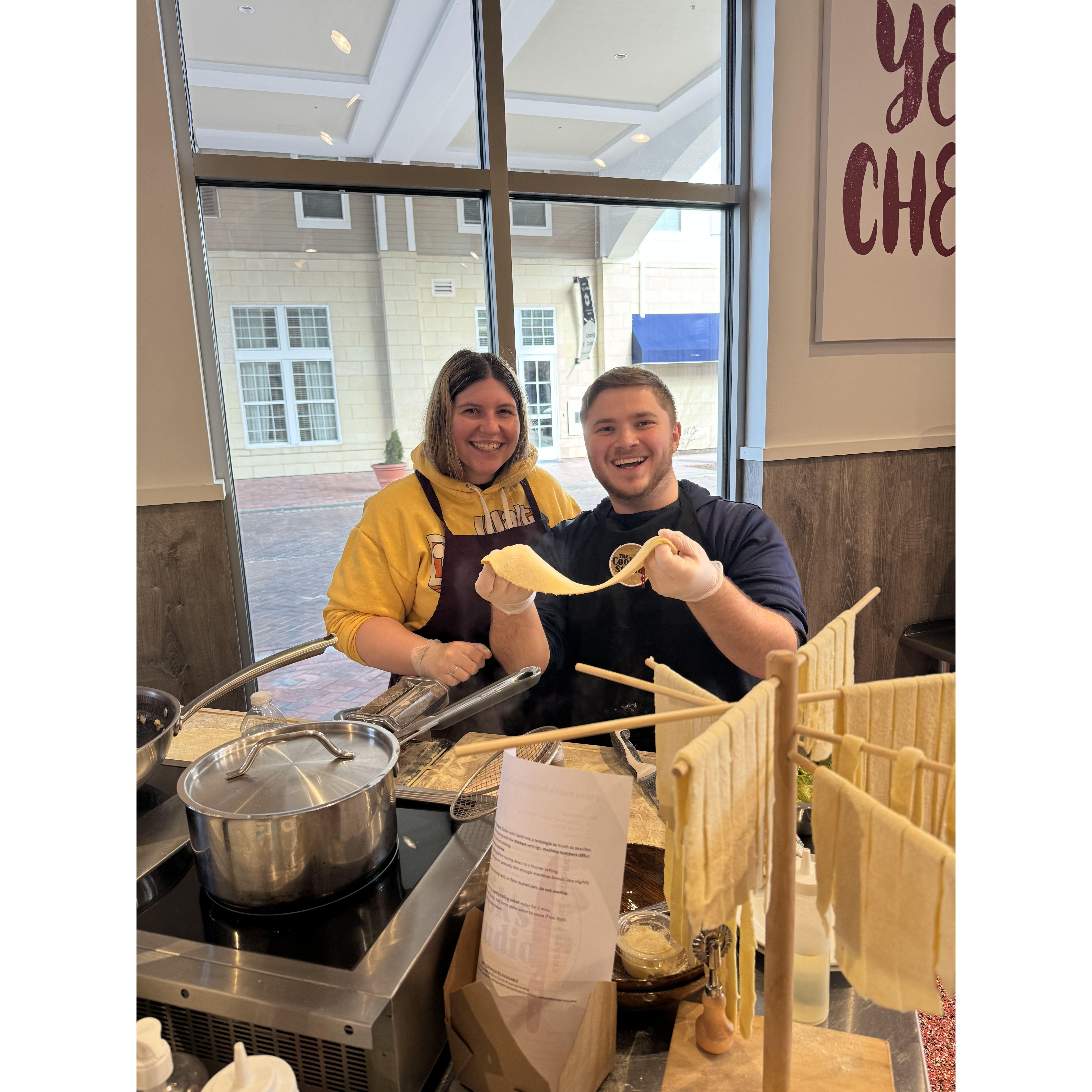 Our first cooking class together