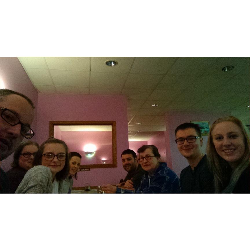 Family dinner with Lance's family