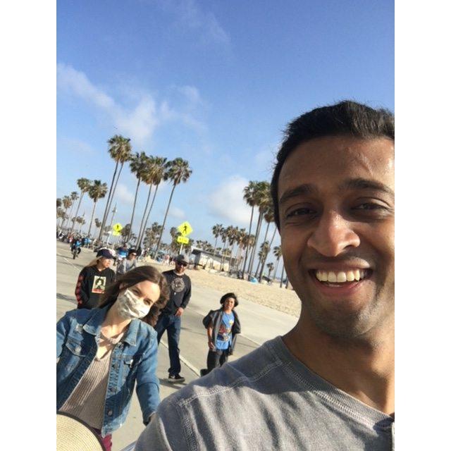 We biked through Venice Beach...