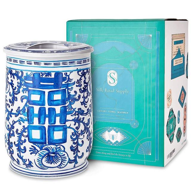Silk Road Supply - Bathroom Towel Warmer, Hot Towels & Blanket Heater, Essential Luxury Spa Decor, Auto Shut Off Timer, Bath Time Bucket Steamer, Birthday, House Warming, Ideas