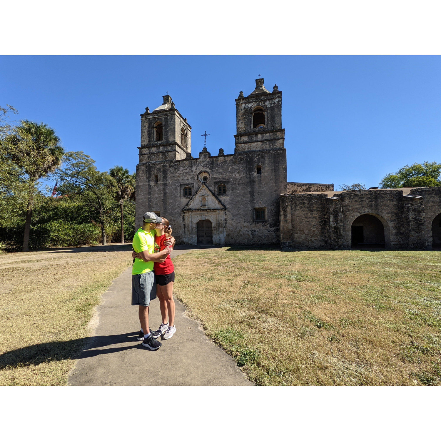Us on the mission trail in San Antonio, TX