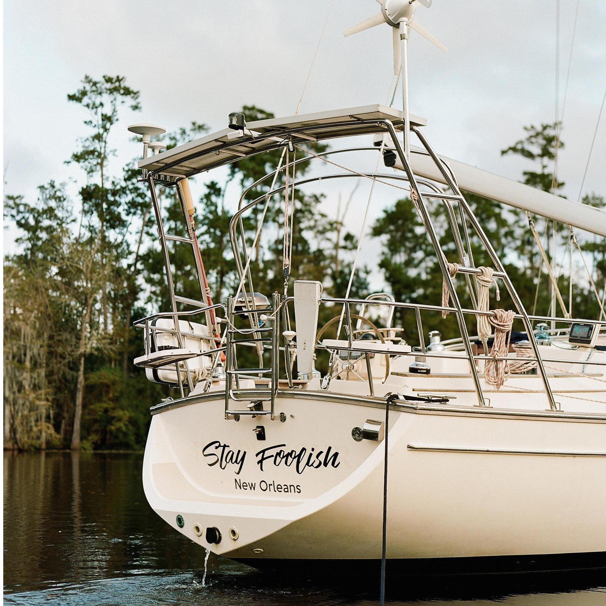 The SV (Sailing Vessel) Stay Foolish, our Island Packet 420 Yacht and home!