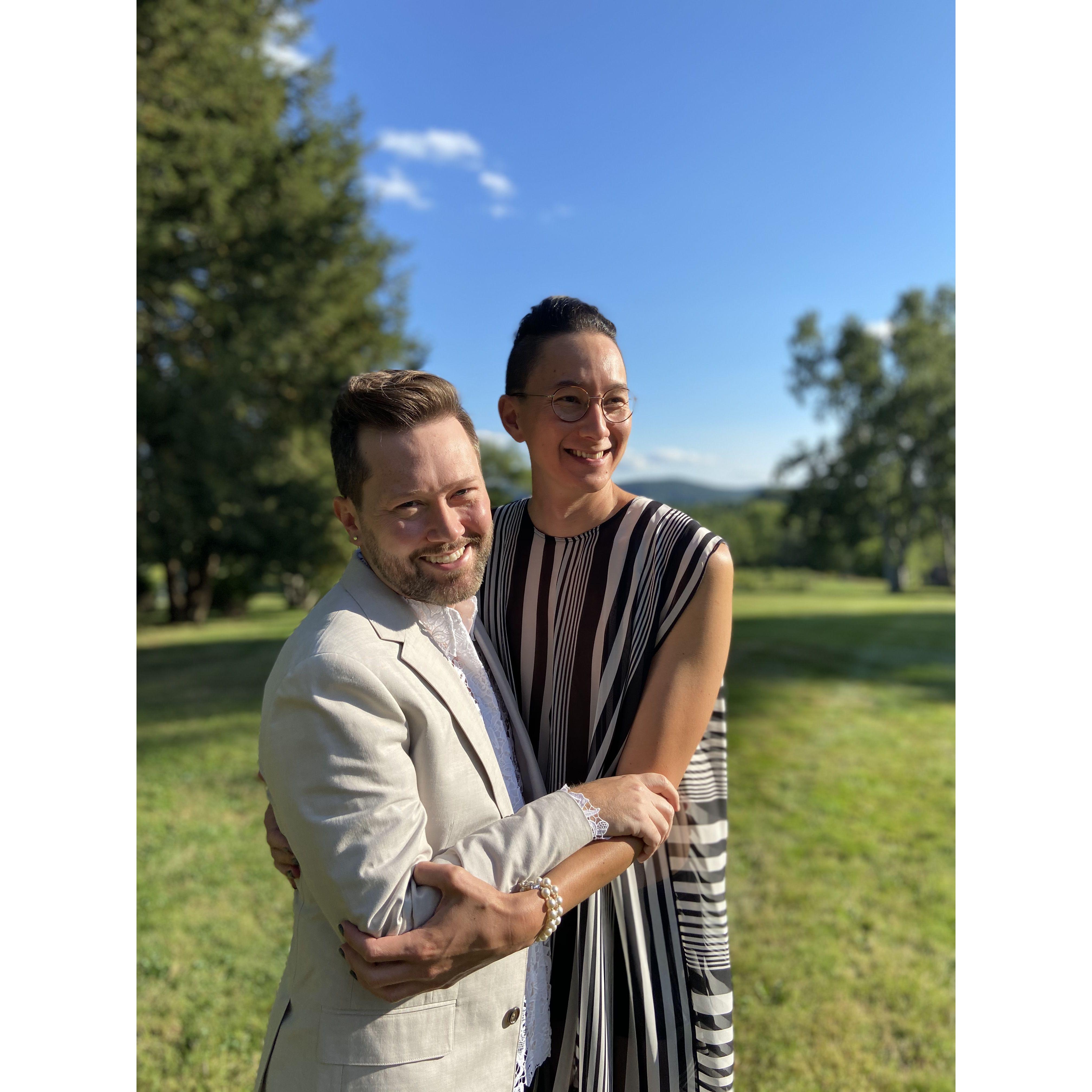 Eloping at the Devonfield in 2020.