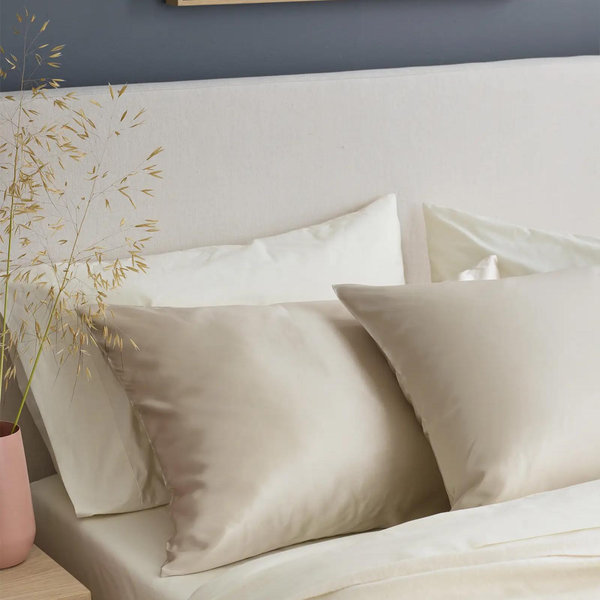 100% Mulberry Silk Pillowcase - Champagne, Standard