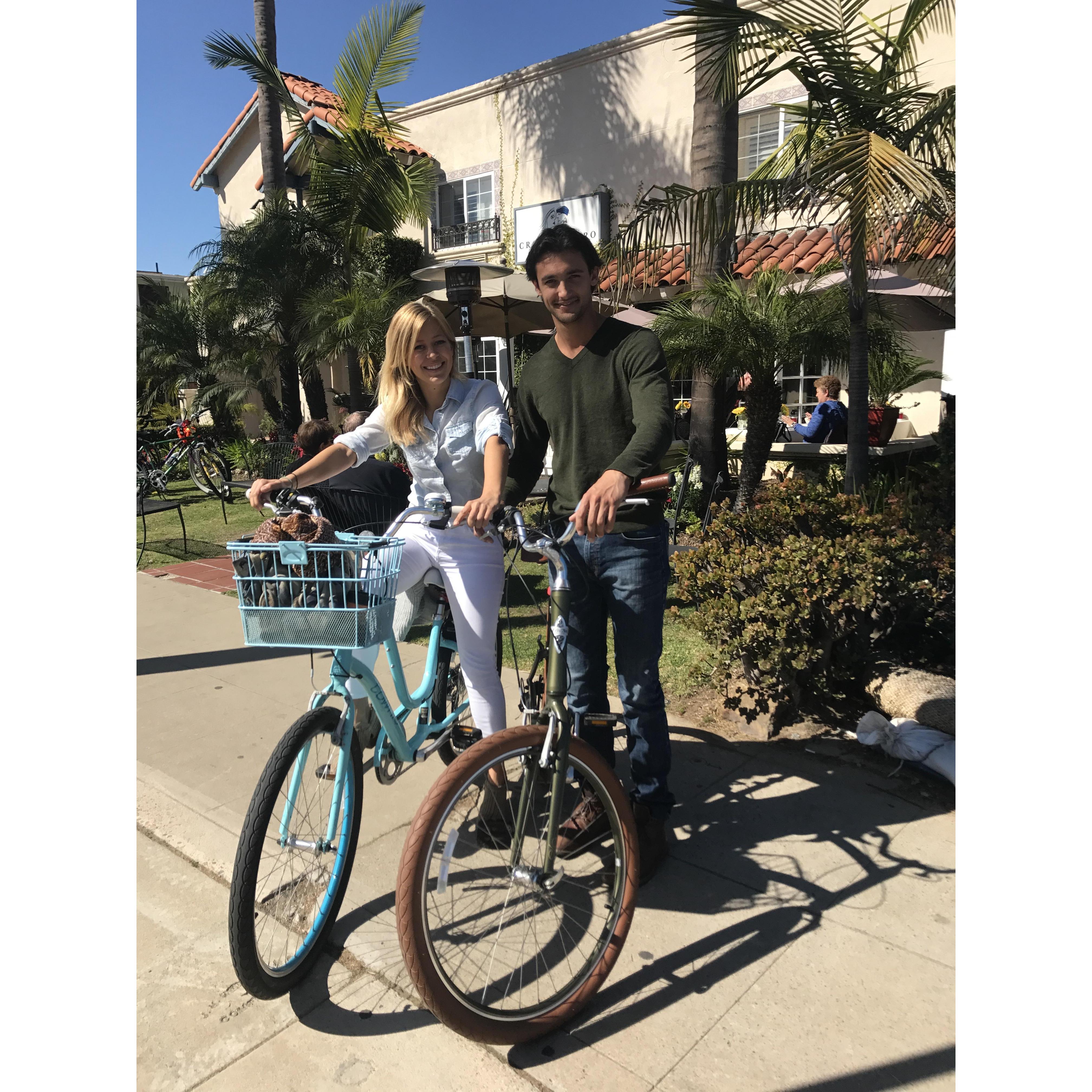 Biking around Coronado Island, Feb. 2018.