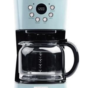 Haden - 12-Cup Programmable Coffee Maker with Strength Control and Timer - Turquoise
