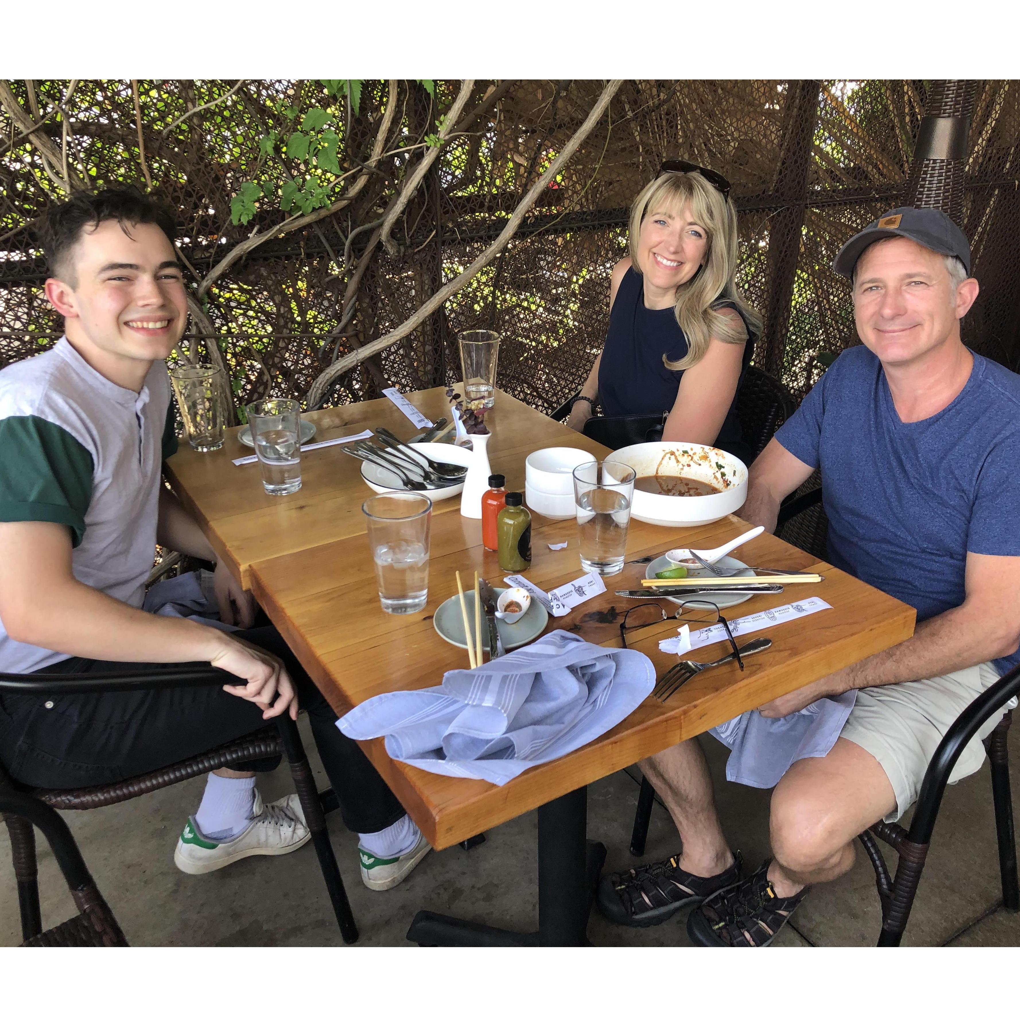 Isaac with Mr. & Mrs. Janke in Phoenix