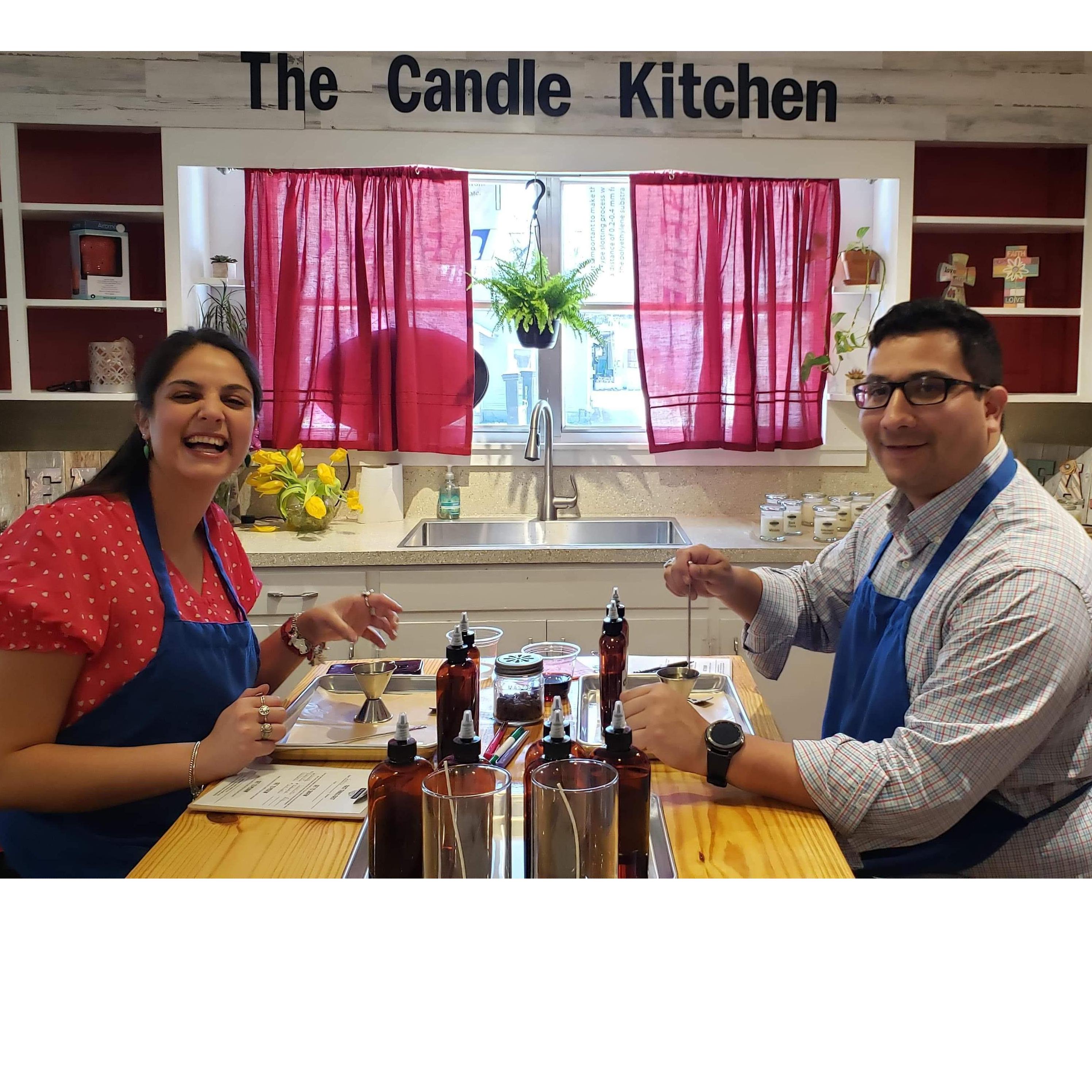 Candle-making before he popped the question