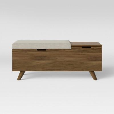 Meller Wood and Upholstered Bench Gray - Project 62™