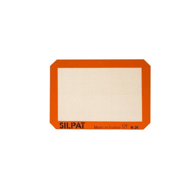 Silpat Premium Non-Stick Silicone Baking Mat, Petite Jelly Roll Size, 8-1/4 x 11-3/4, AE295205-01, Orange