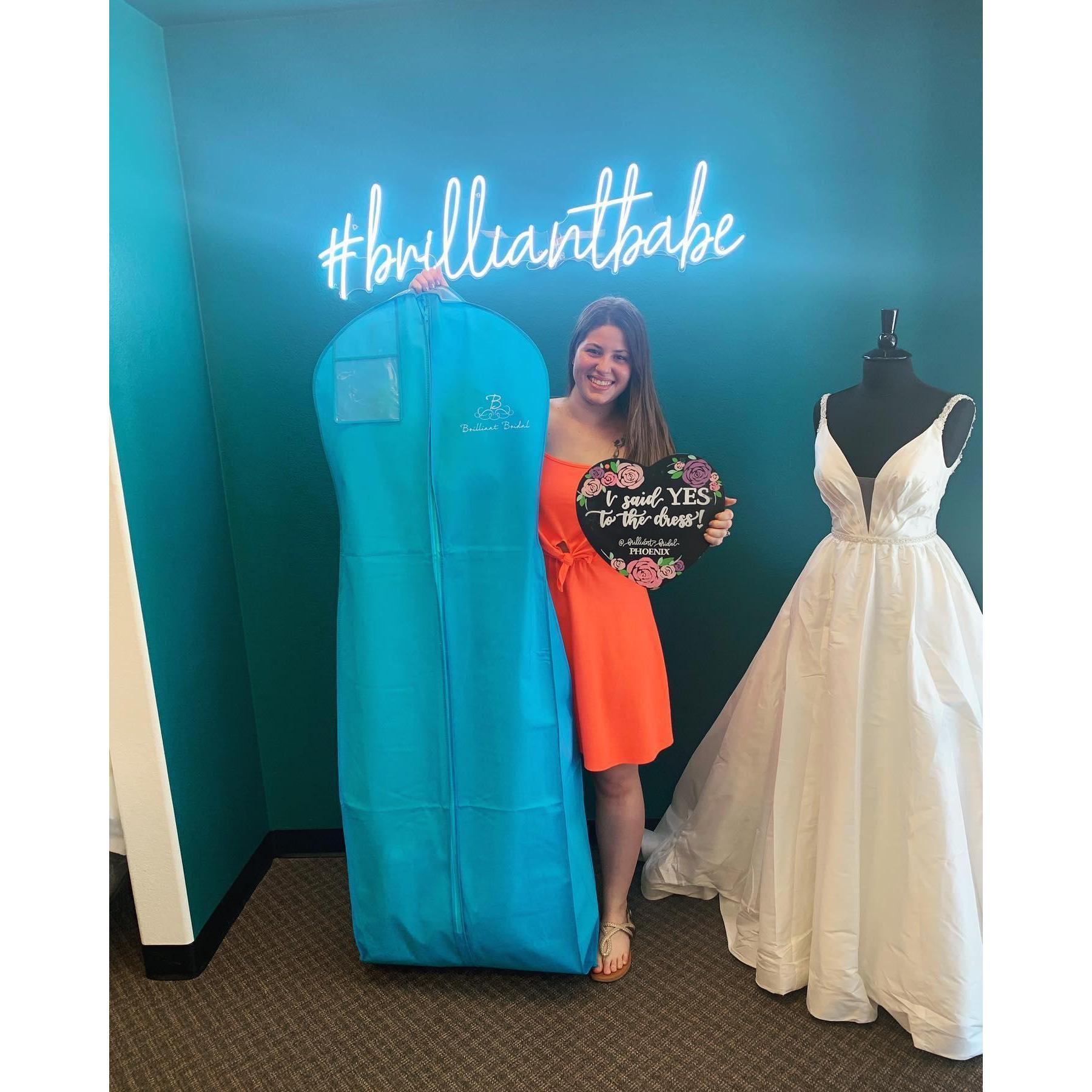 I said yes to the dress in Phoenix, Arizona!