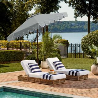 Venice Single Scallop Outdoor Umbrella