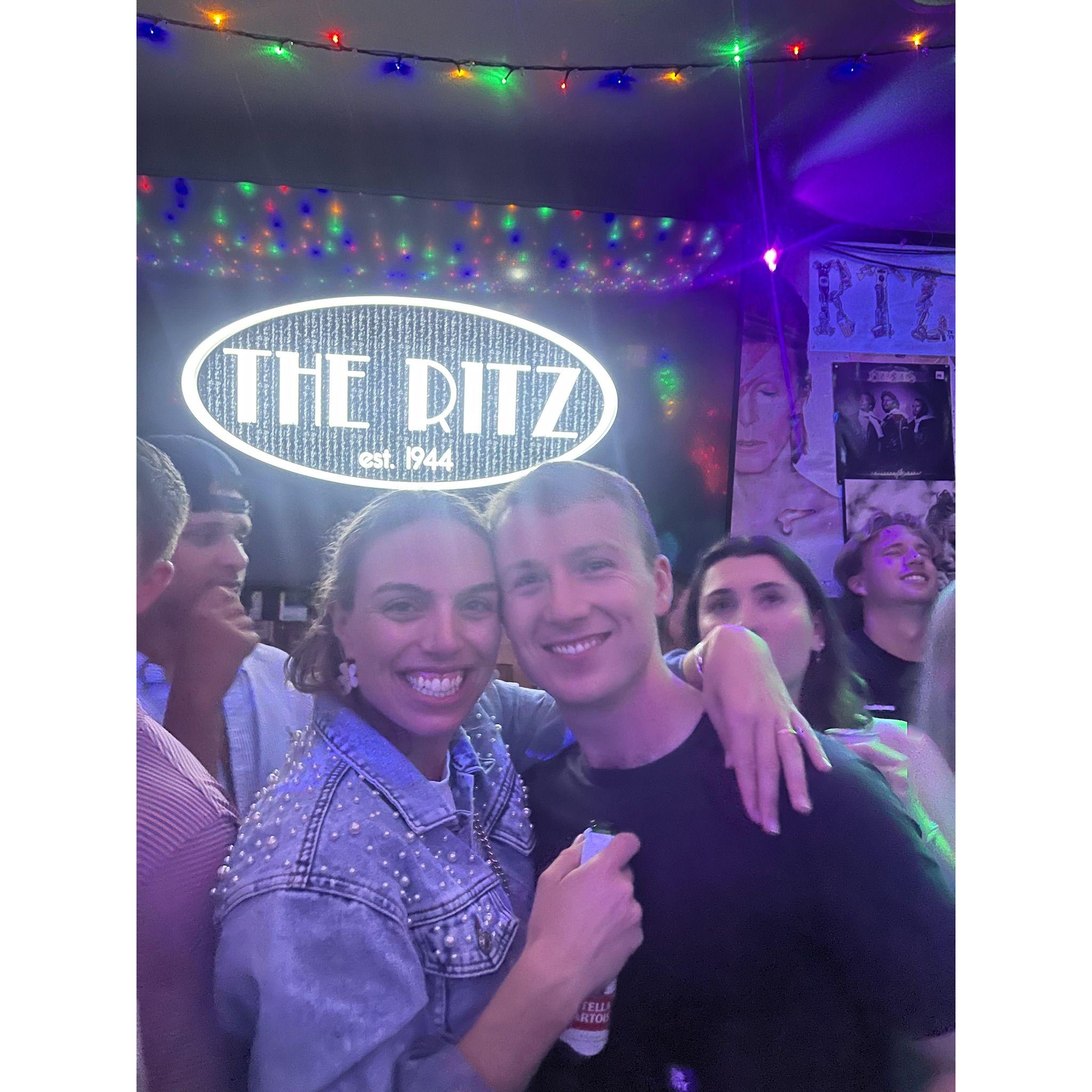The Ritz is a classy establishment and in no way smells like stale beer