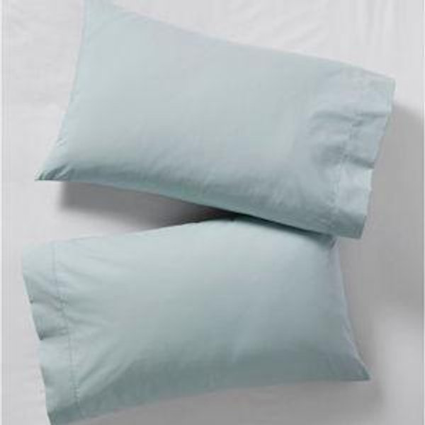 280-Thread-Count Pima Cotton Percale Pillowcases, Set of Two (standard size)