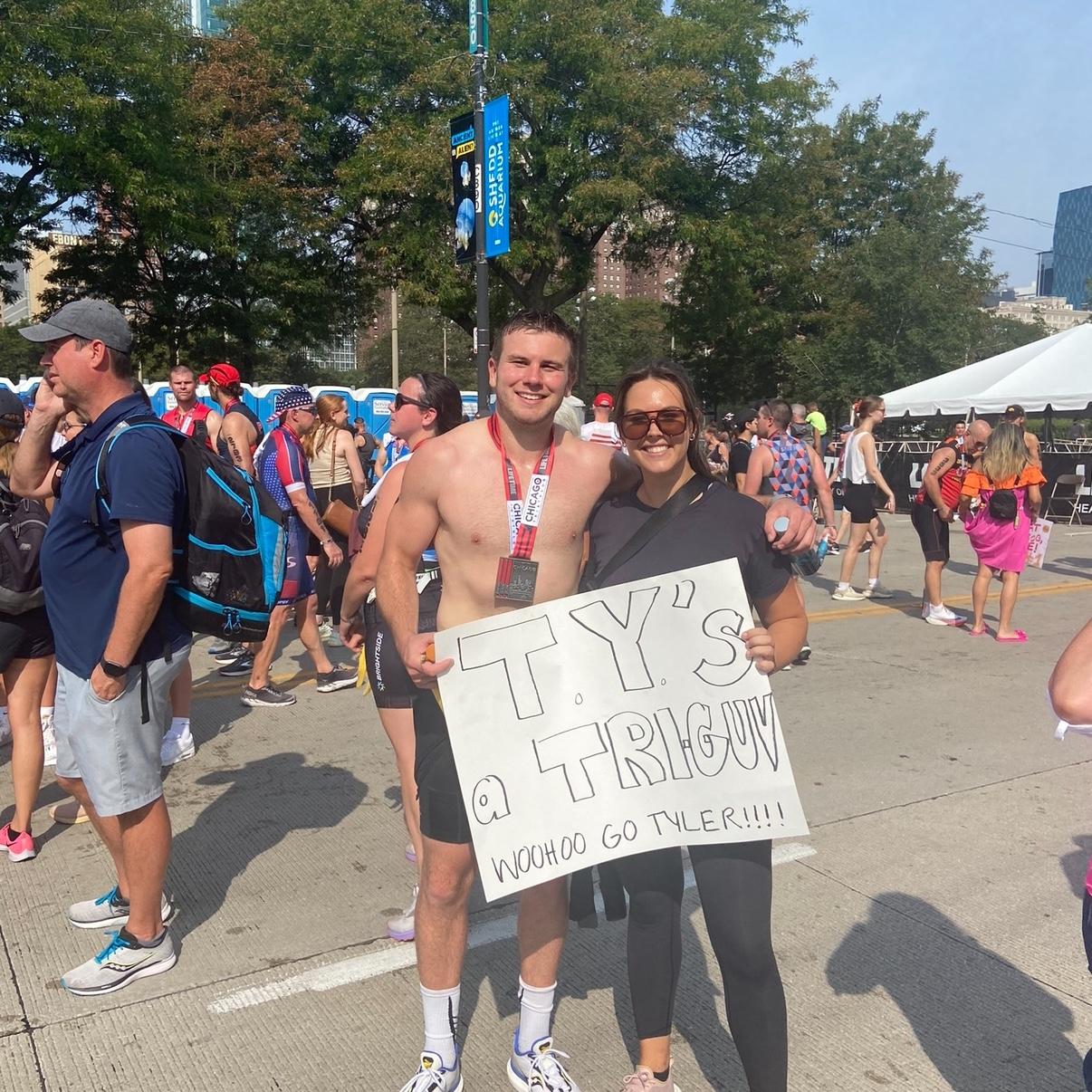 Tyler's first triathalon!