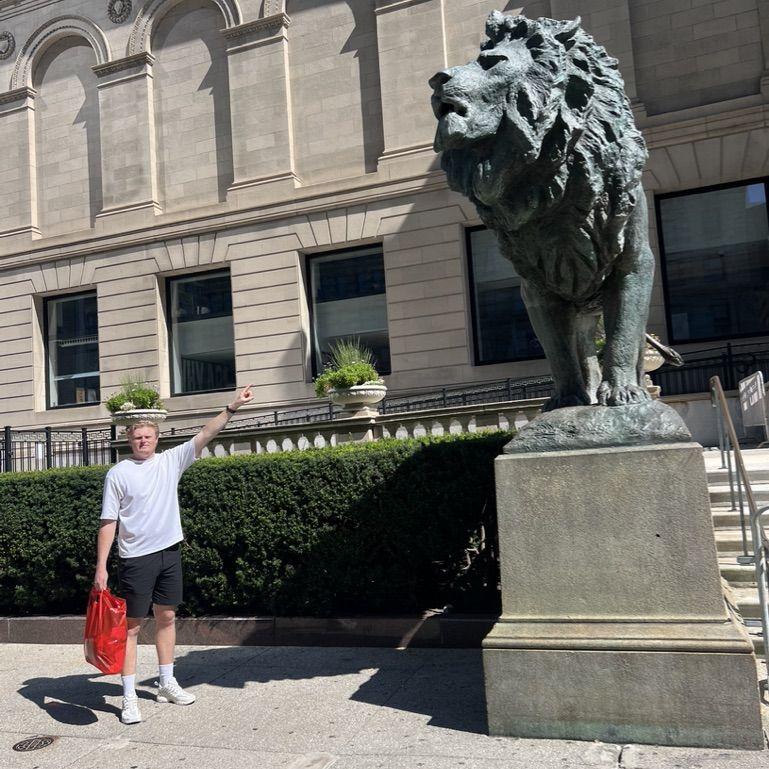 Dallas foreshadowing our engagement. He proposed right around the corner!