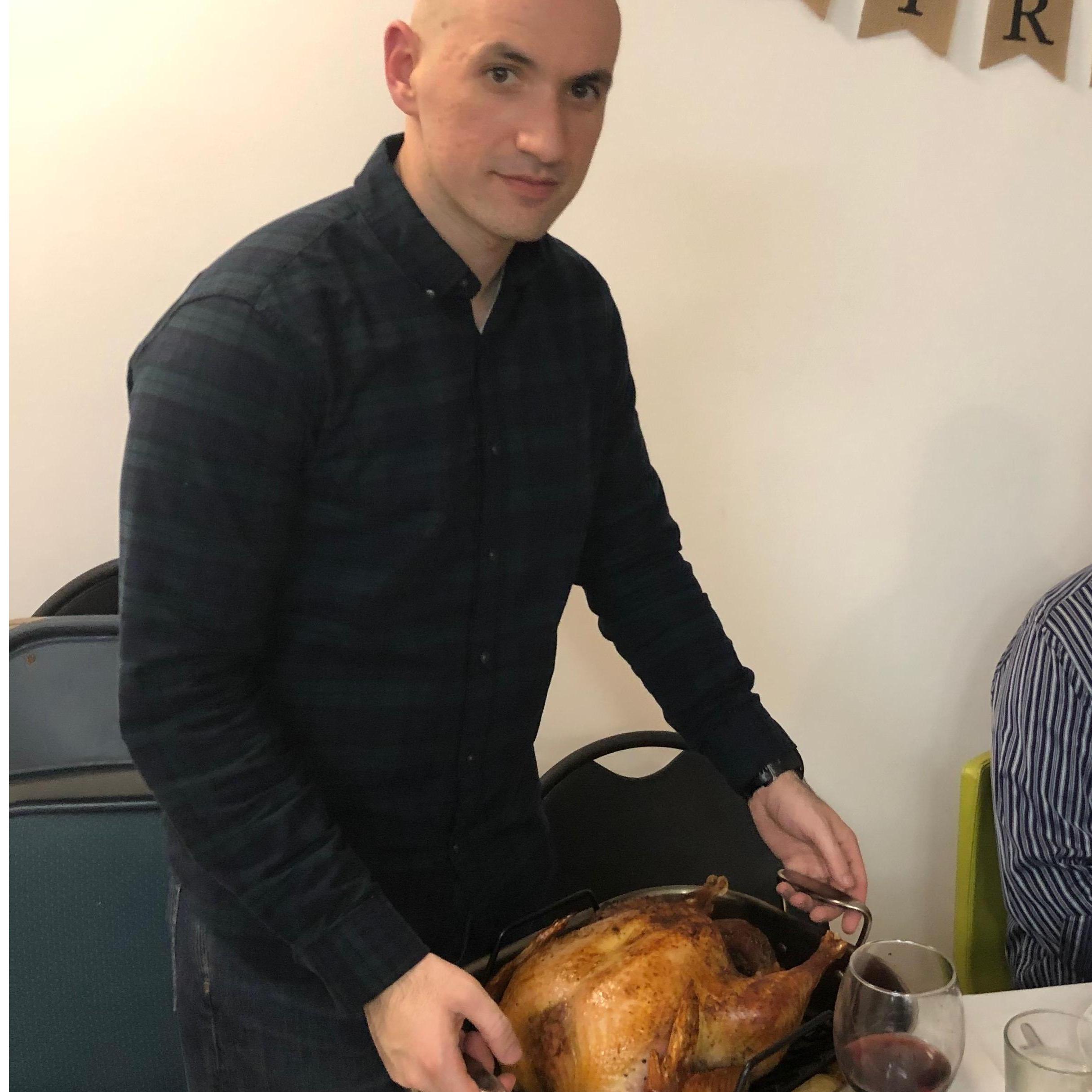 Made a turkey on thanksgiving!