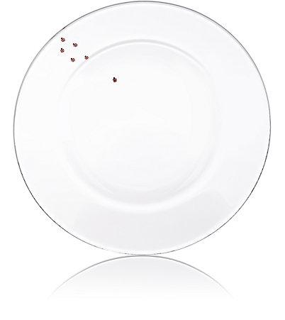 Untitled Homeware Insect-Appliquéd Glass Soup Plate