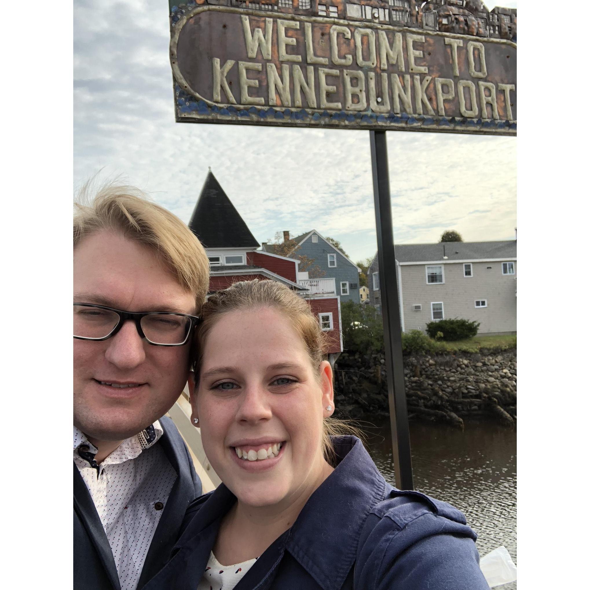 We got engaged in Kennebunkport!