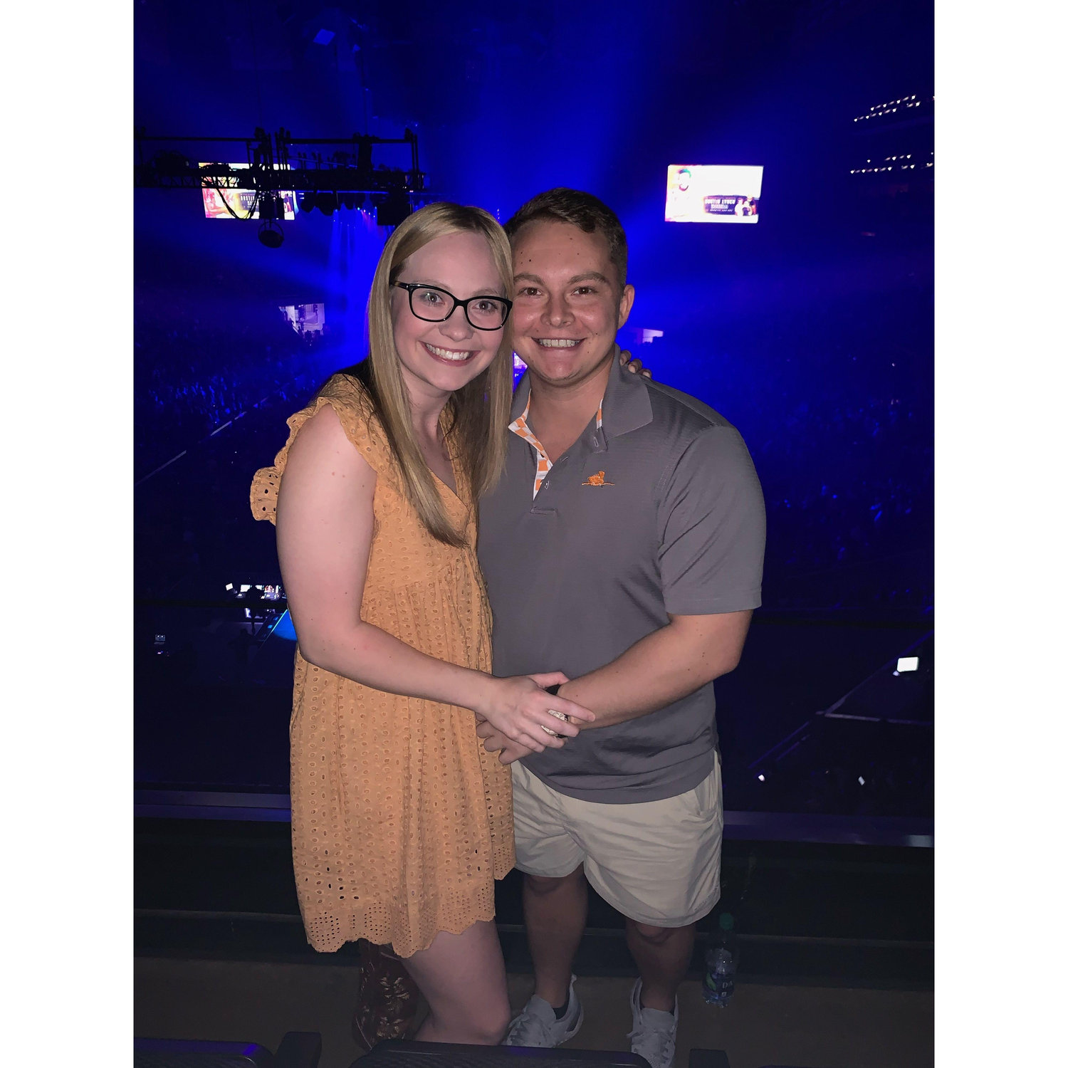 This is the night we saw Luke Bryan in concert.!!