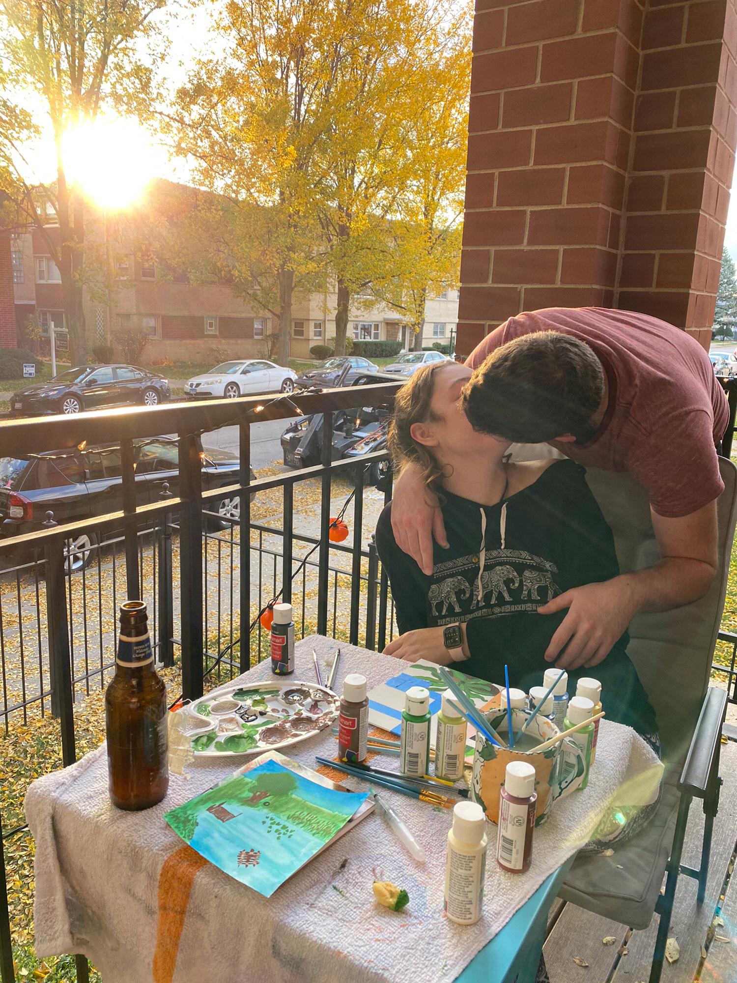 Random paint date on our patio