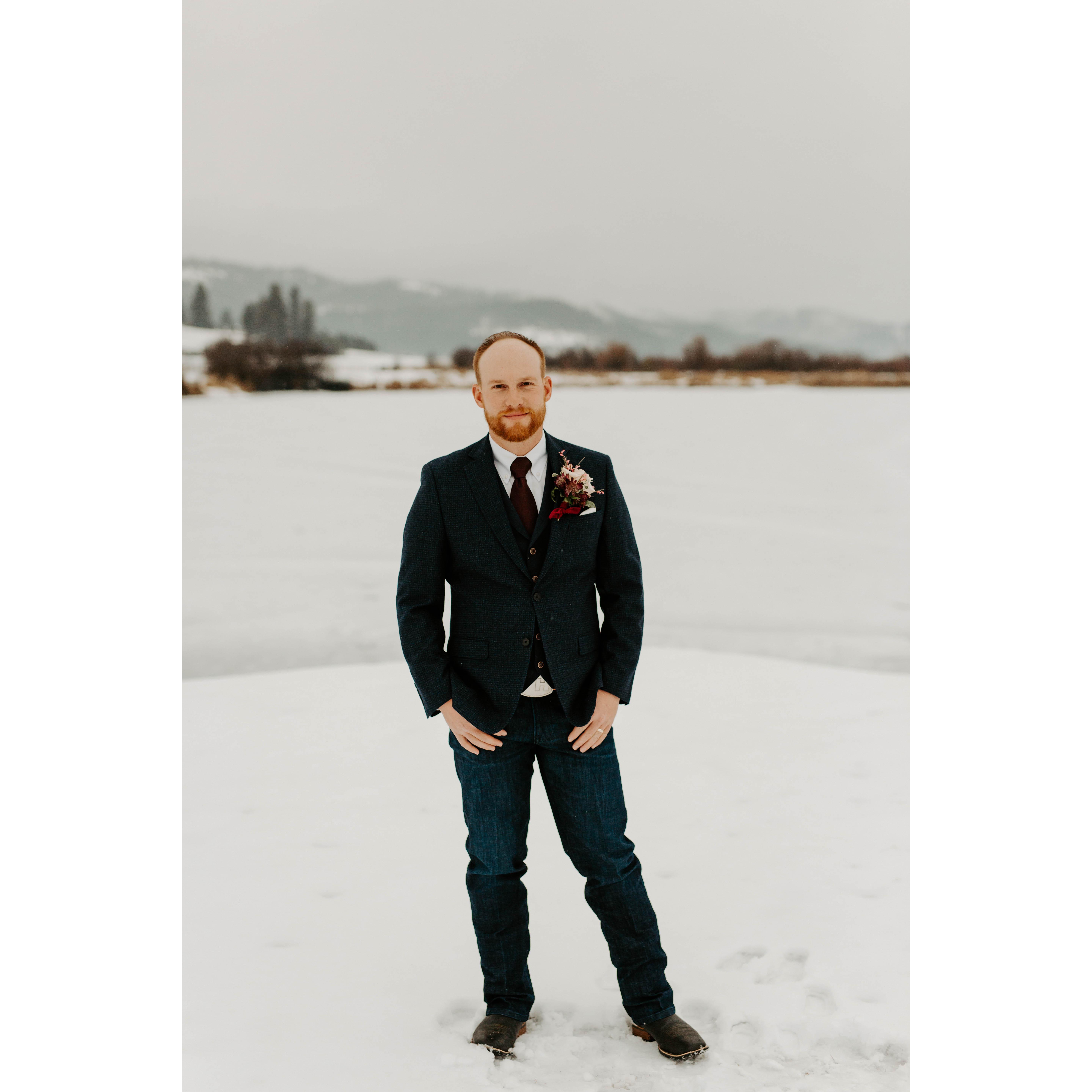 The handsome groom