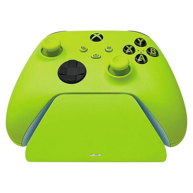 Razer Universal Quick Charging Stand for Xbox Series X|S: Magnetic Secure Charging - Perfectly Matches Xbox Wireless Controllers - USB Powered - Electric Volt (Controller Sold Separately)
