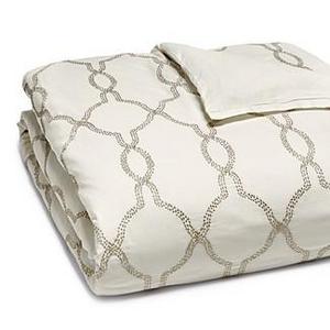 Hudson Park CollectionSeed Stitch Trellis Duvet Cover, Full/Queen - 100% Exclusive