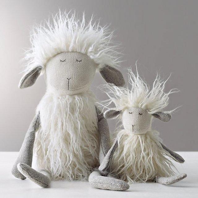Wooly Plush Lamb- Large