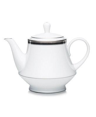 Noritake Bone China Austin Platinum Tea Pot