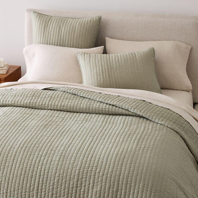 Cotton Voile Solid Pick Stitch Quilt