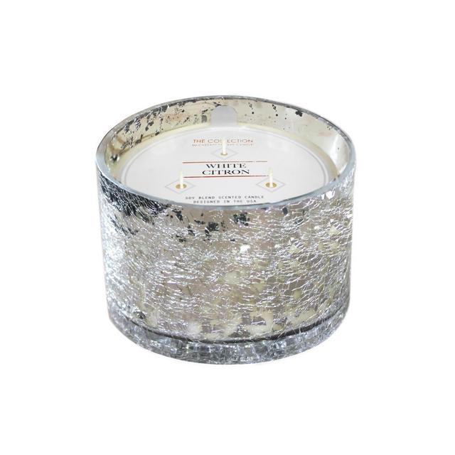 17.2oz Glass Jar 3-Wick Candle White Citron Mercury - The Collection By Chesapeake Bay Candle