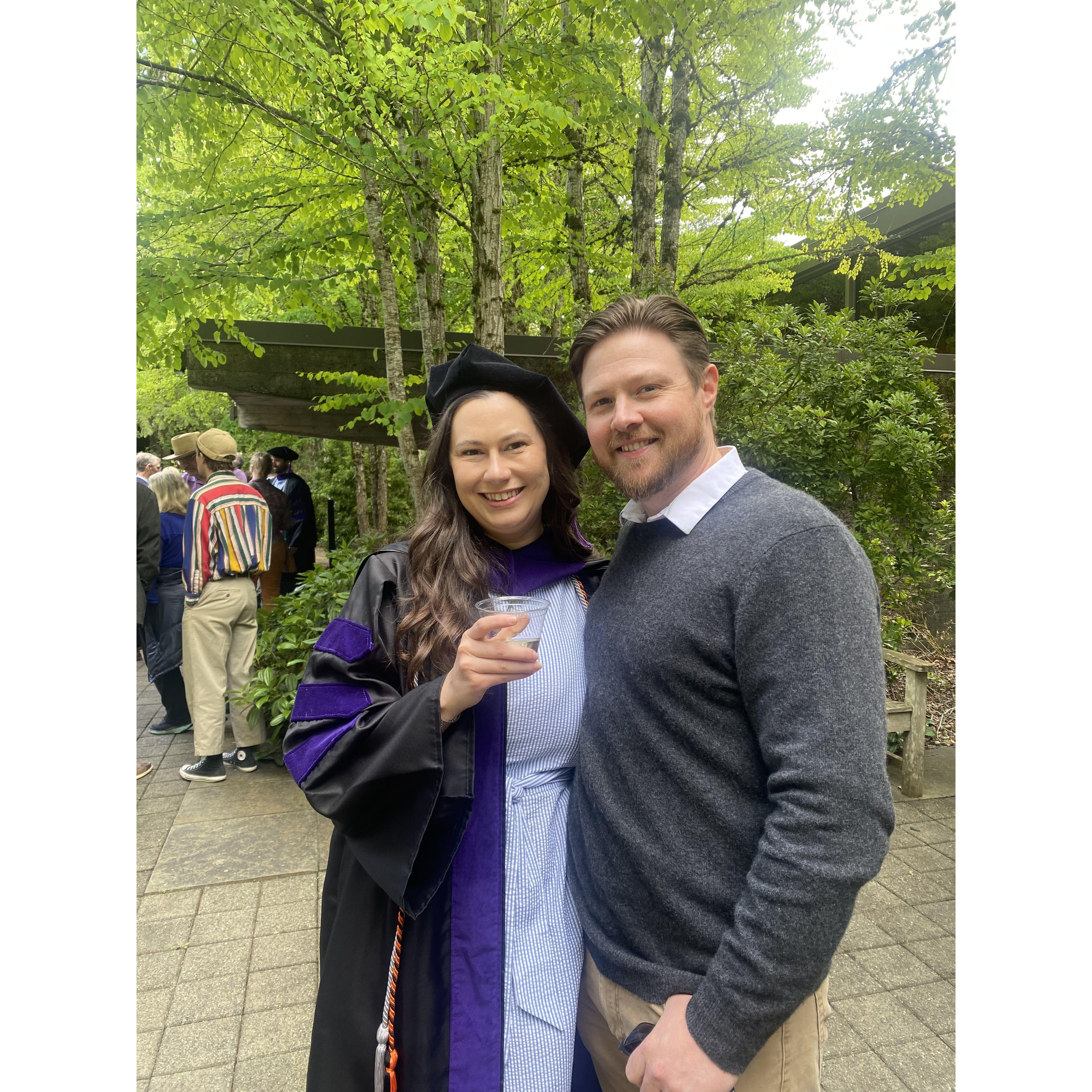 Michaela graduated from law school - May 2024