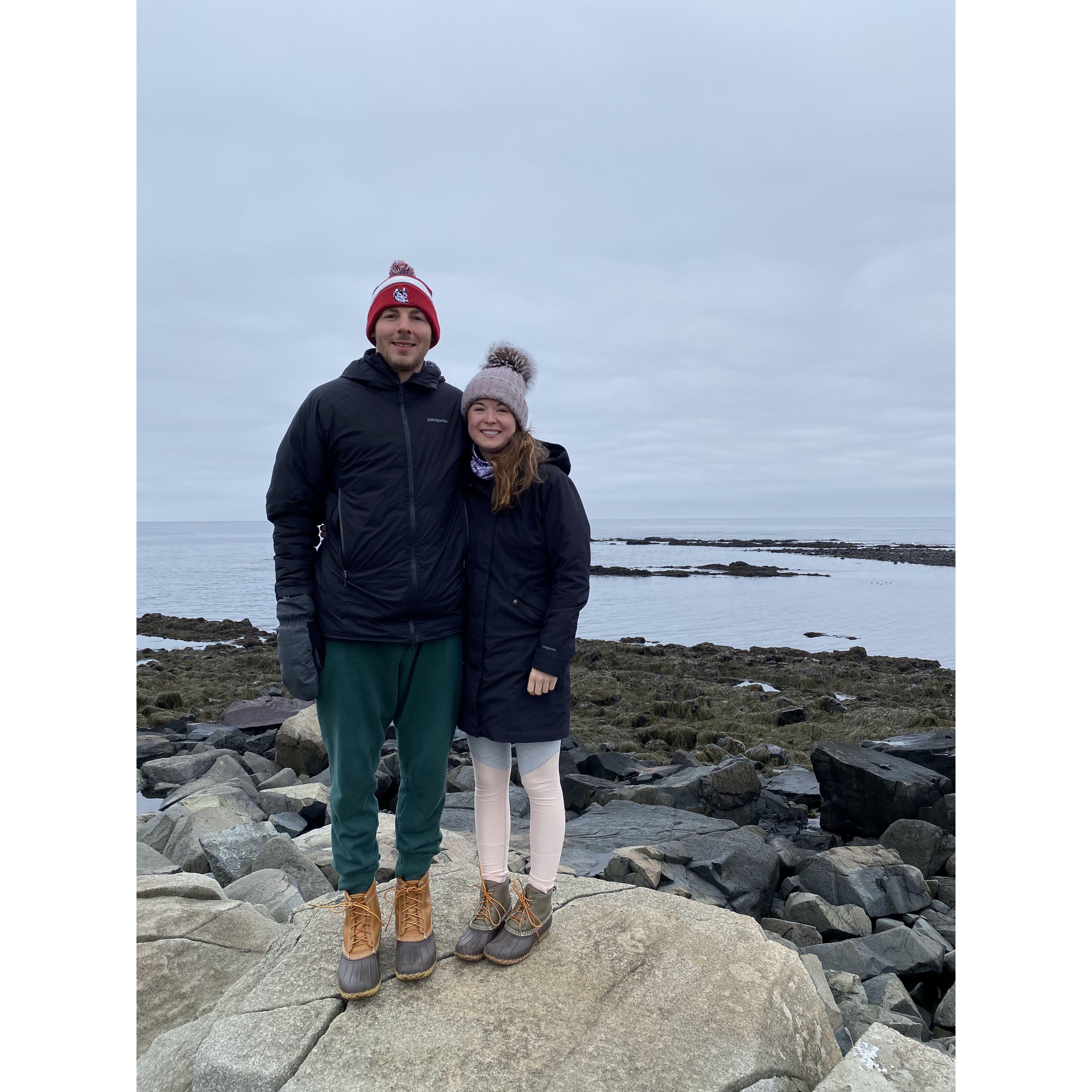 Kicking off 2022 with a brisk beach walk!
