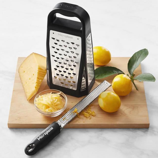 Microplane Best Sellers Set, Box Grater & Black Rasp Grater