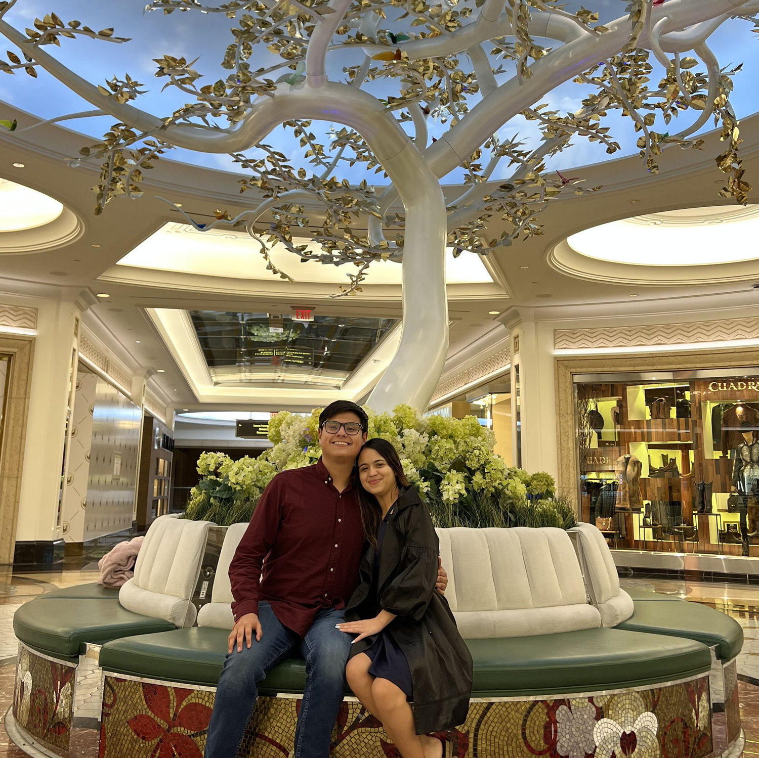 Our First Valentines Dinner together in person