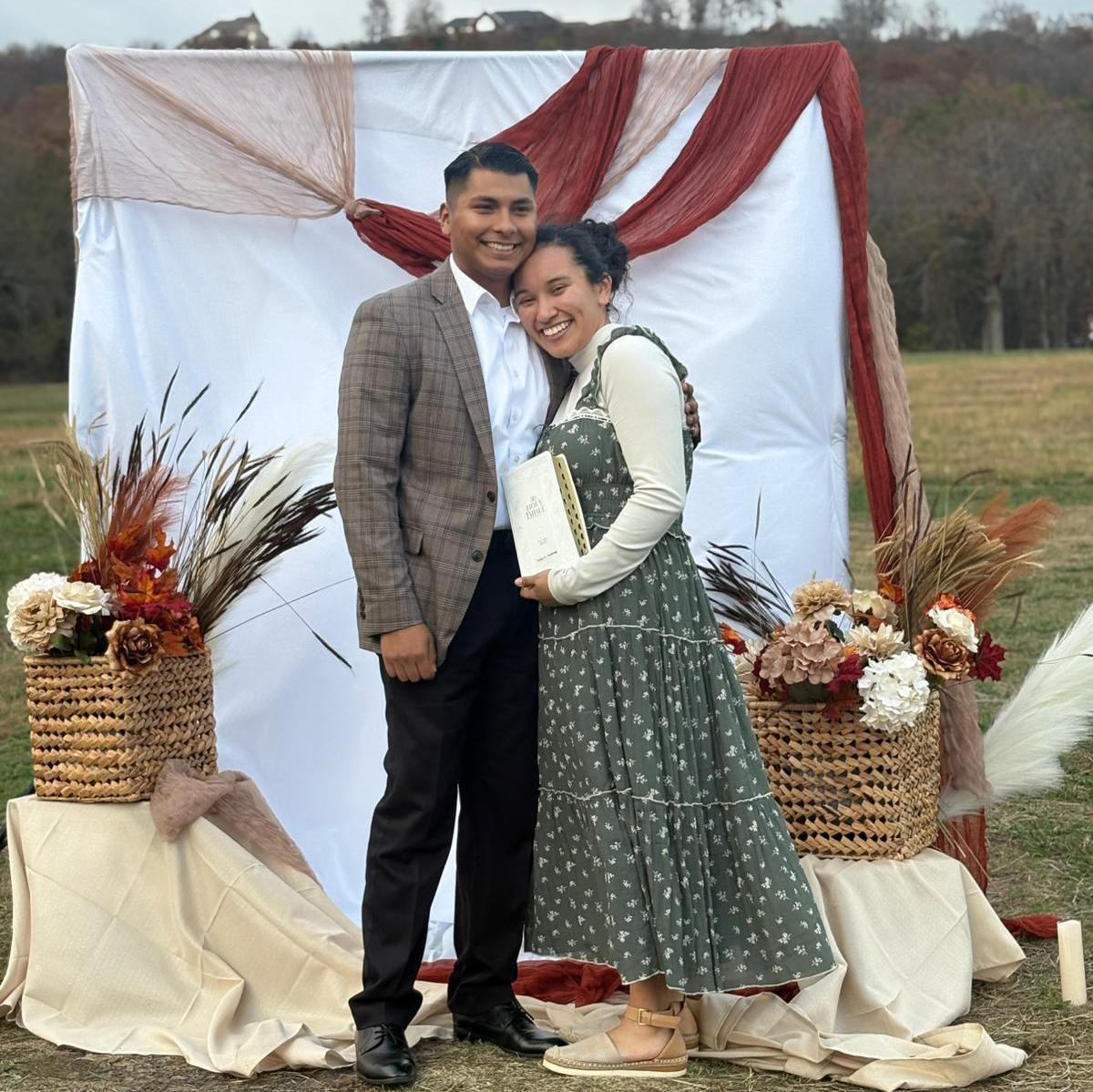 After she said "yes"!