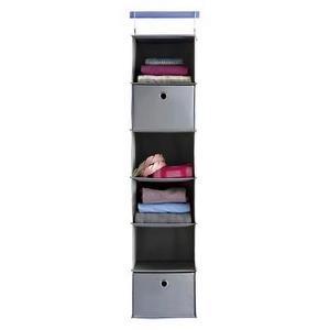 6-Shelf Hanging Closet Organizer Gray - Room Essentials™
