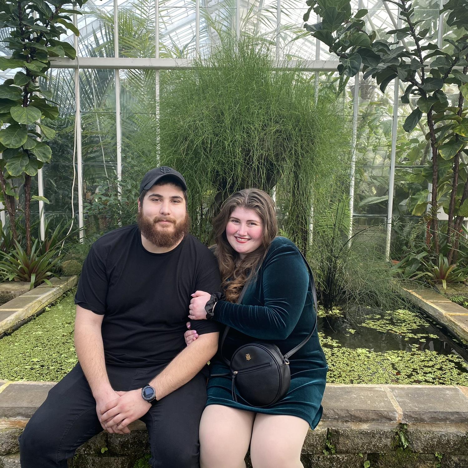 Our one year anniversary, we spent it in the San Francisco conservatory on the hottest day of the year.