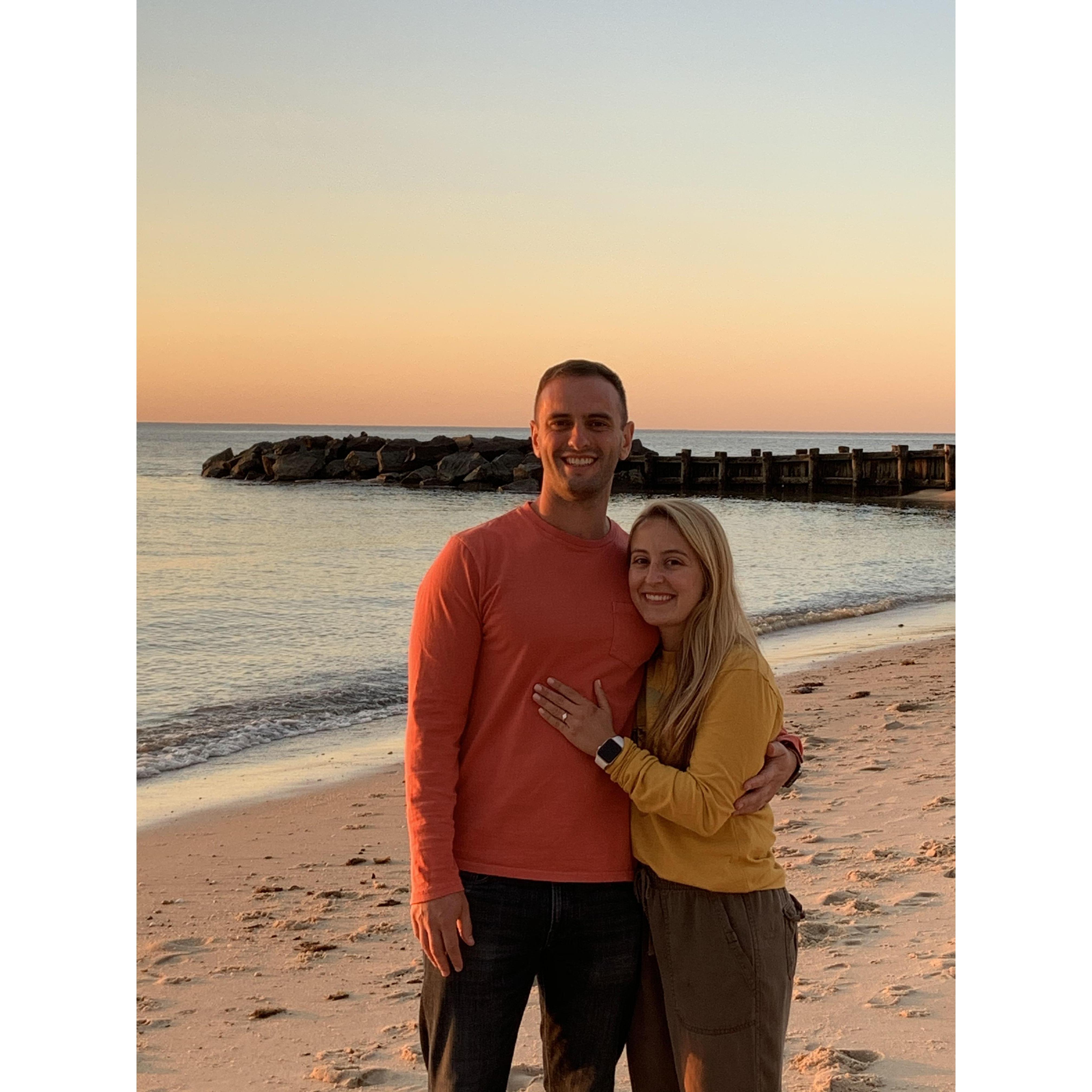 The beach we got engaged on!