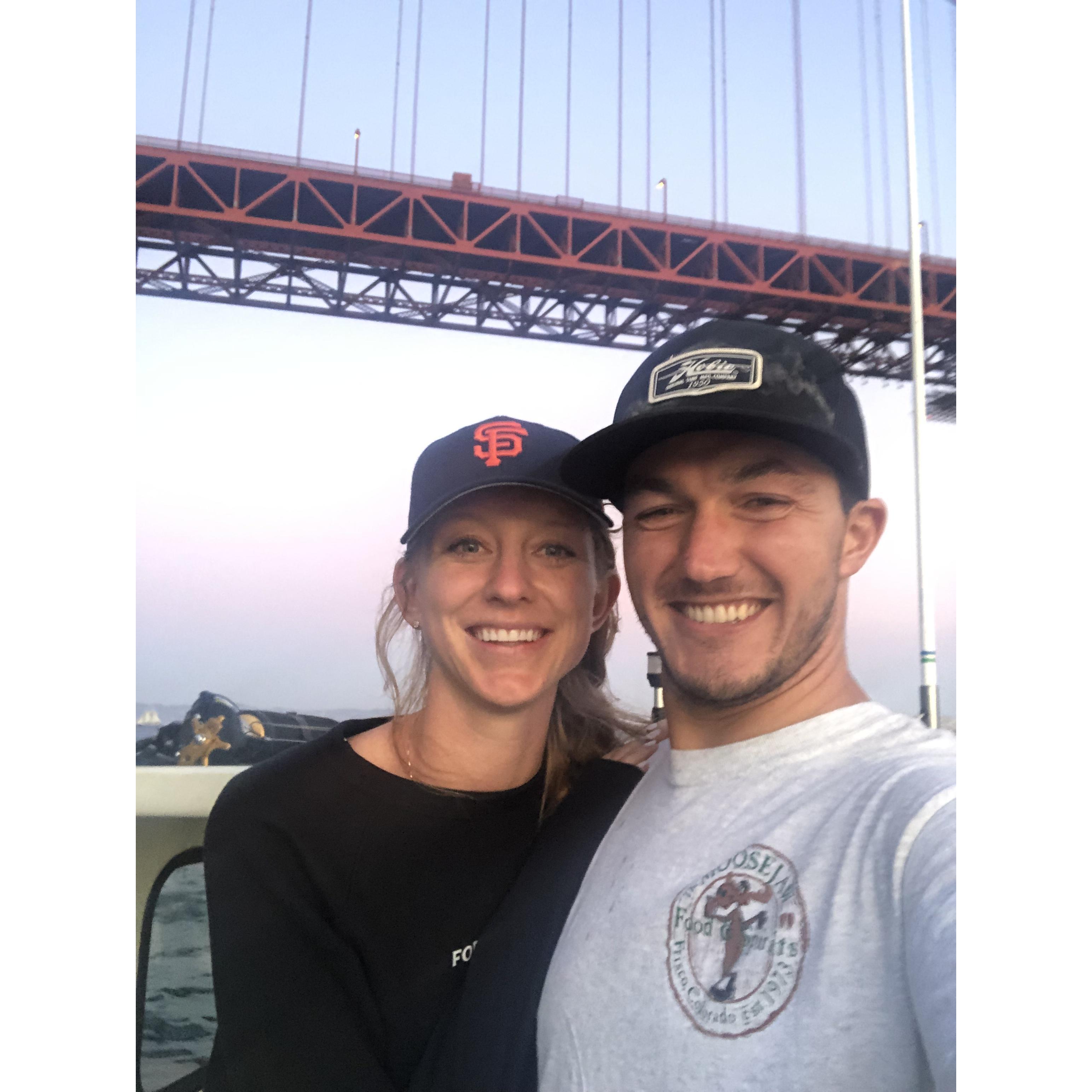 On the Blueberry under the Golden Gate Bridge