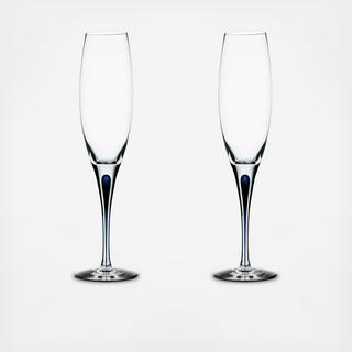 Love & Happiness Intermezzo Champagne Flute, Set Of 2