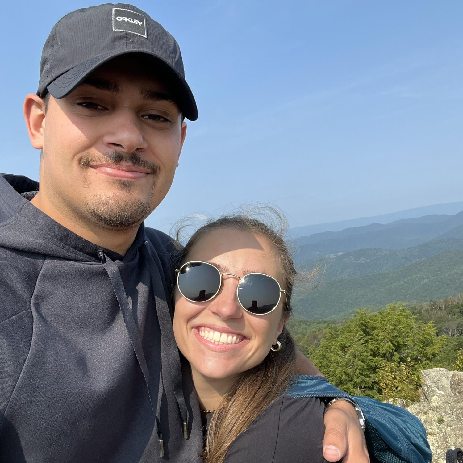 Exploring the Shenandoah Mountains together- a place close to Maryann's heart from her college days at JMU. She couldn't wait to share this special part of her past with Jay!