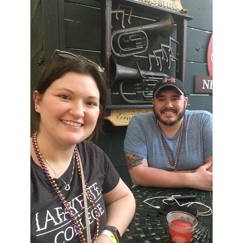 getting beads in New Orleans