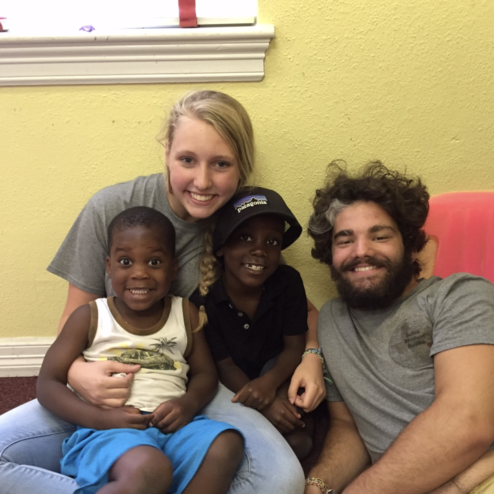 Grant and Audrey on a missions trip to Houston, Texas.