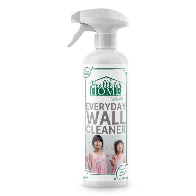 CHOMP! Painted Wall Cleaner Spray, Multipurpose for Walls, Ceilings, and Baseboards, Removes Dirt, Dust, Odor, Stains, Healthier Home 5-Minute CleanWalls 4-in-1, 32 Ounces (Fragrance Free)