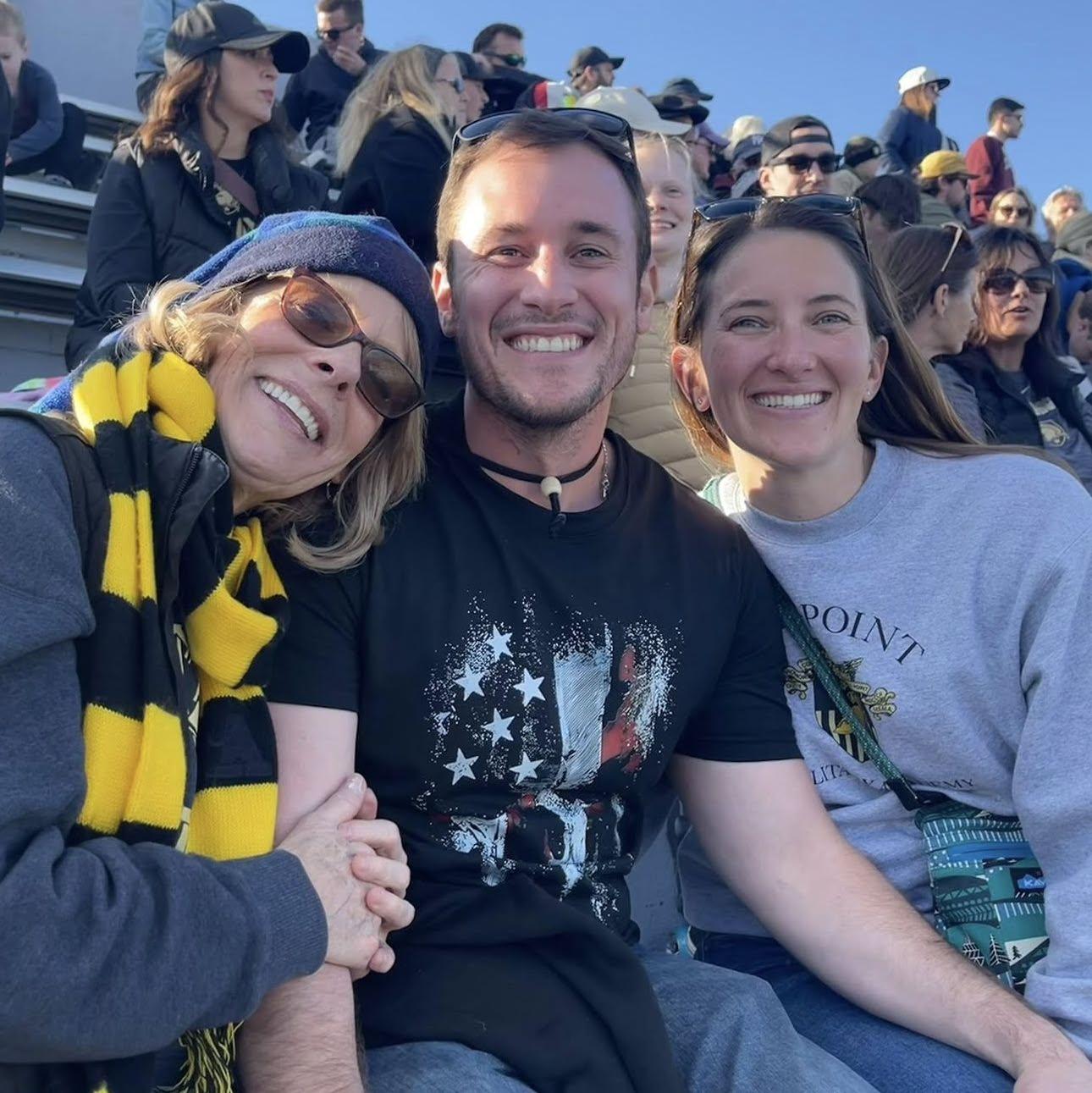In the stands at (one of many) Army Football games!