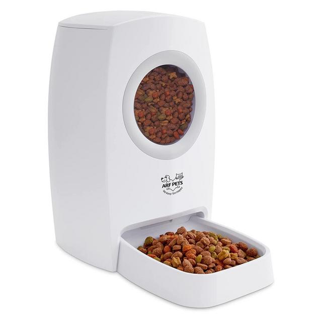Arf Pets Automatic Pet Feeder, Cat & Dog Food Dispenser Bowl
