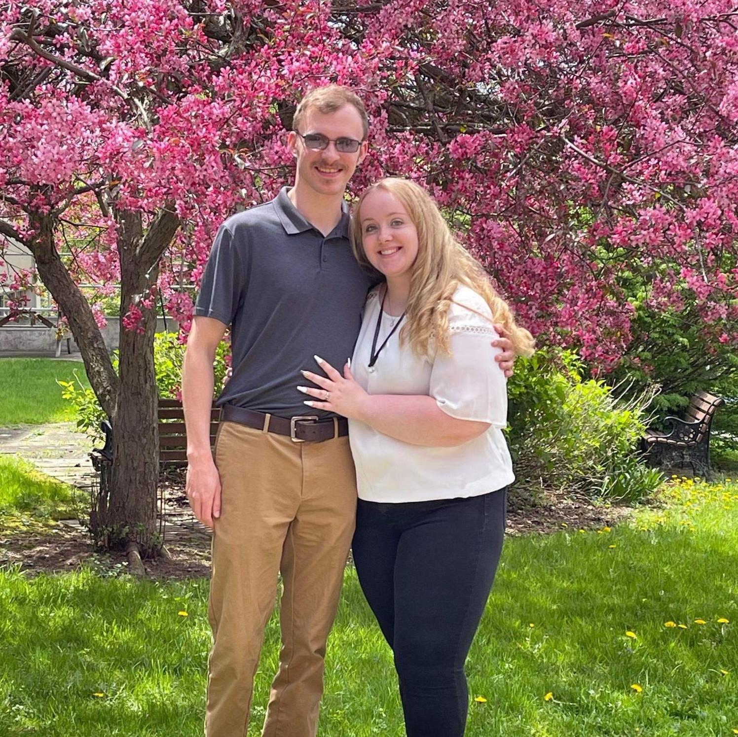 Nicole's pinning ceremony where Tucker got to pin her for becoming a nurse.