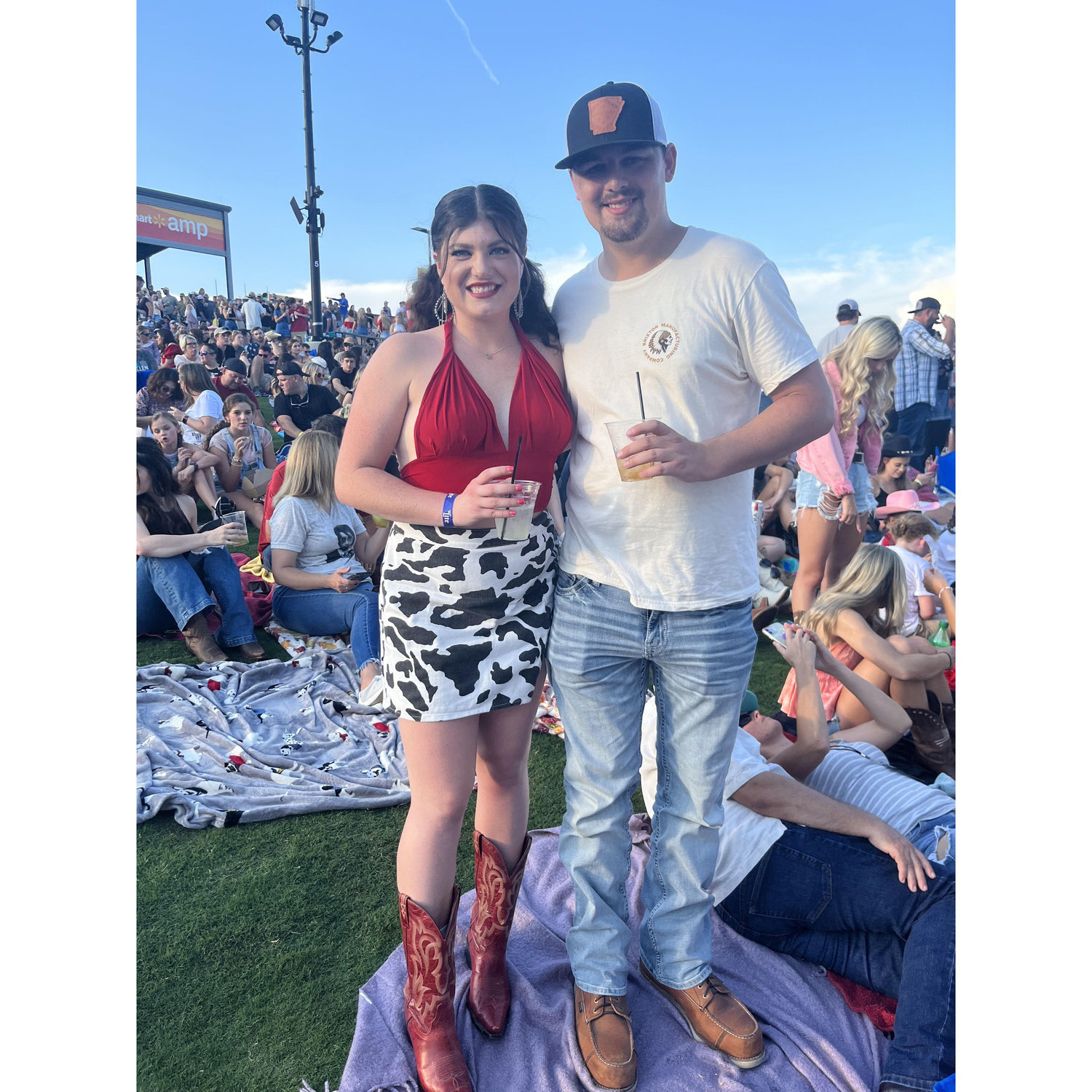 2022: Morgan Wallen concert for Grant's birthday in Rogers, AR.
